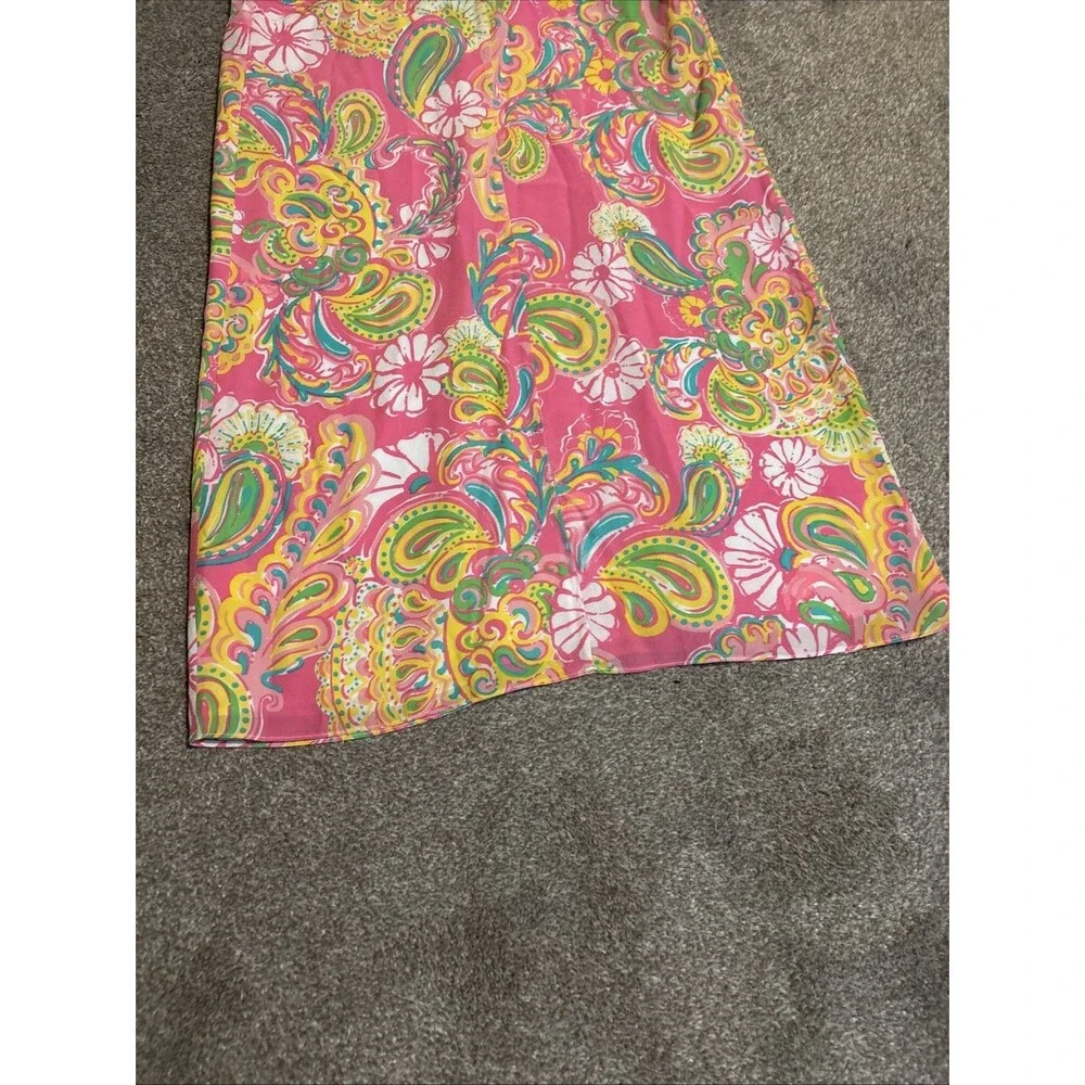 Lilly Pulitzer Double Trouble Silk Slip Dress Women’s Size XS - Picture 11 of 11
